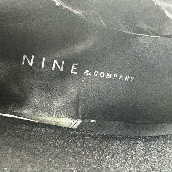 Nine & Co Vintage 90s Y2K Genuine Leather Platform Heeled Boots Booties 8.5 - Picture 14 of 16